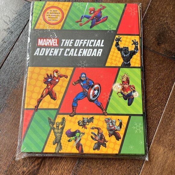 NIP Marvel hero’s Advent calendar Christmas Spider-Man captain America - Picture 1 of 4
